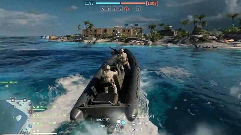 Two soldiers ride the 7.7M NSW RHIB.