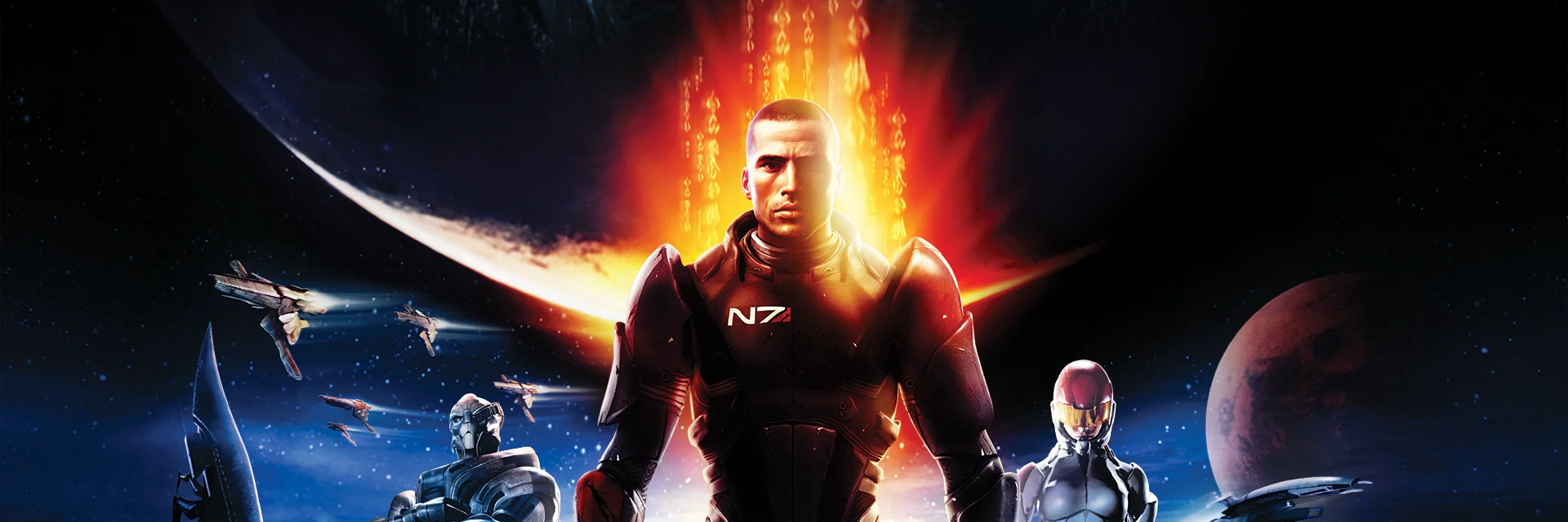 Komandan Shepard berdiri bersama krunya menghadapi invasi Reaper.