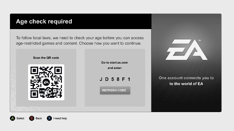 age check in-game screen