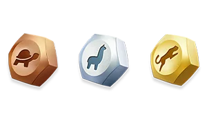 Factory Speed-Up Tokens in Bronze, Silver, and Gold