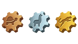 Shop Speed-Up Token Parts in Bronze, Silver, and Gold